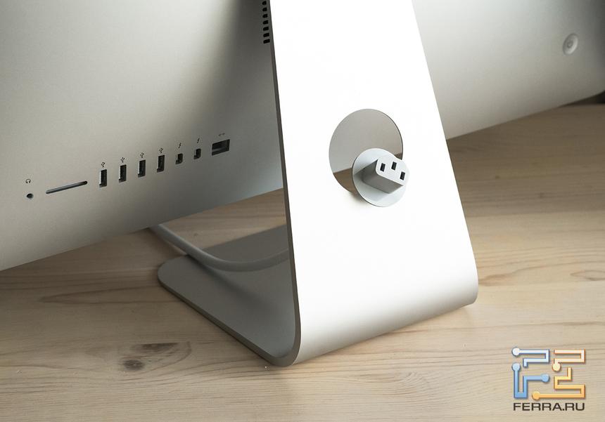 Еще раз — разъемы на корпусе Apple iMac 21.5