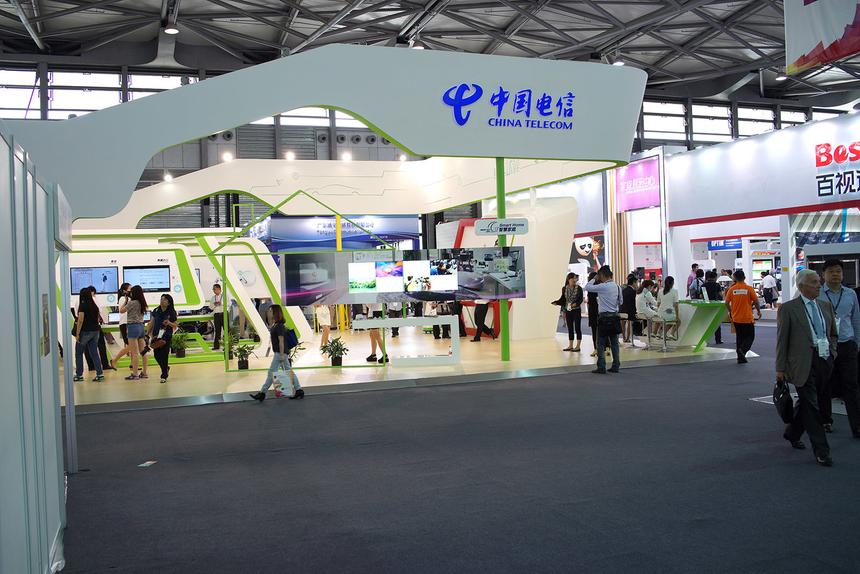 Выставочный зал Mobile Asia Expo 2014 в Шанхае