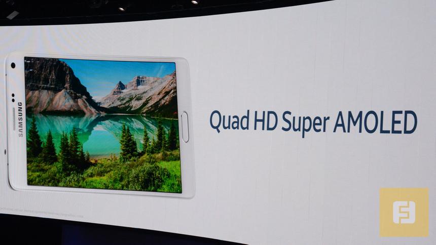 Новый экран Quad HD Super AMOLED в Galaxy Note 4