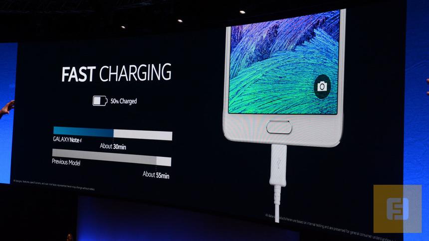 Быстрая зарядка в Samsung Galaxy Note 4