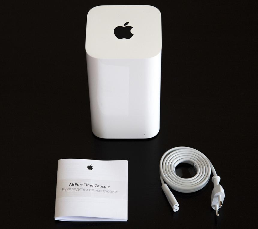 Комплект поставки AirPort Time Capsule