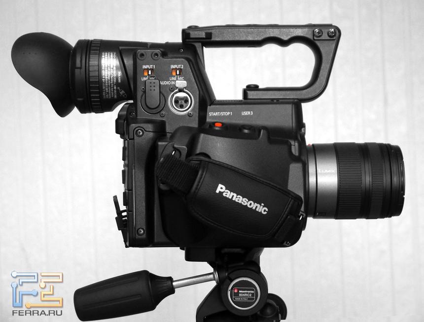 Видеокамера Panasonic AG-AF104 – вид справа