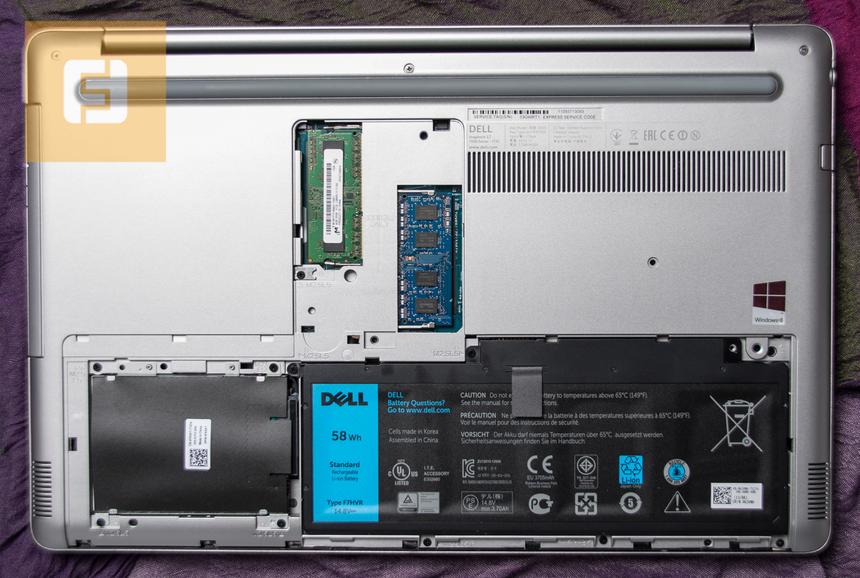 В Dell Inspiron 7737 можно легко заменить жесткий диск или память