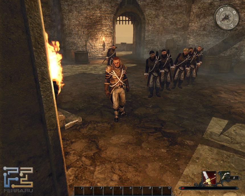 Стража присматривается, жив ли герой после нокдауна в бою