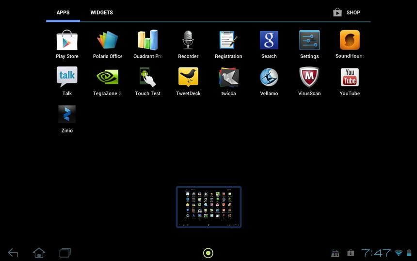 Набор приложений в Acer Iconia Tab A510. Часть 2