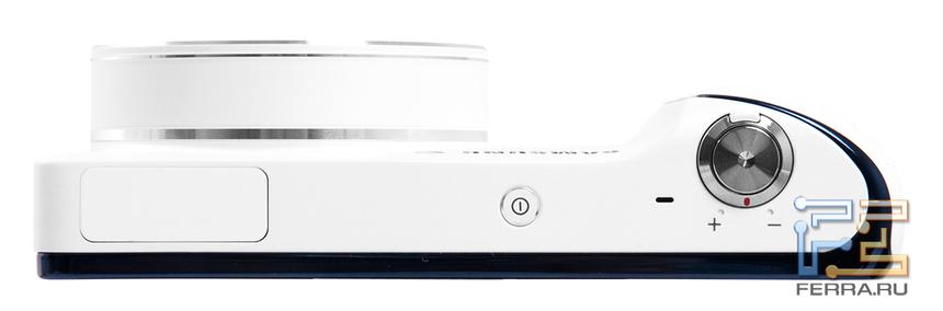 Вид на Samsung Galaxy Camera сверху