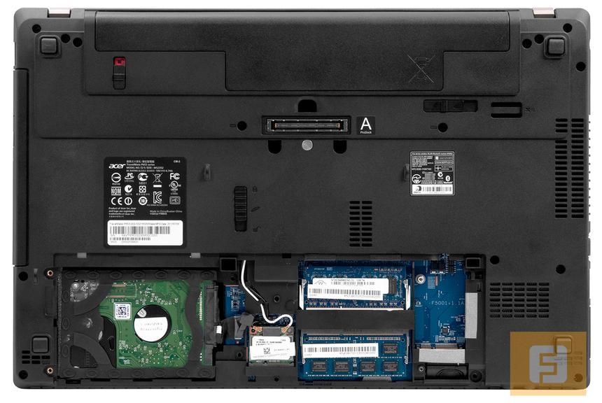 Небольшой апгрейд ноутбука Acer TravelMate P653 можно осуществить, открыв всего лишь одну крышку