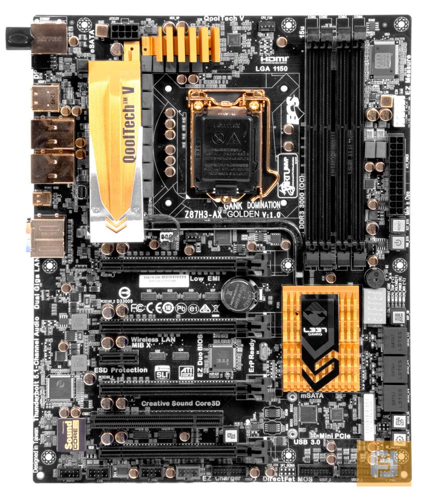 Общий вид ECS Z87H3-AX GOLDEN