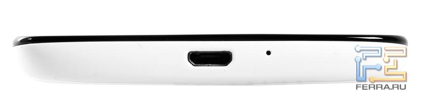 Нижняя грань Sharp Aquos Phone SH930W