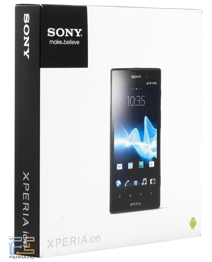 Коробка с Sony Xperia ion