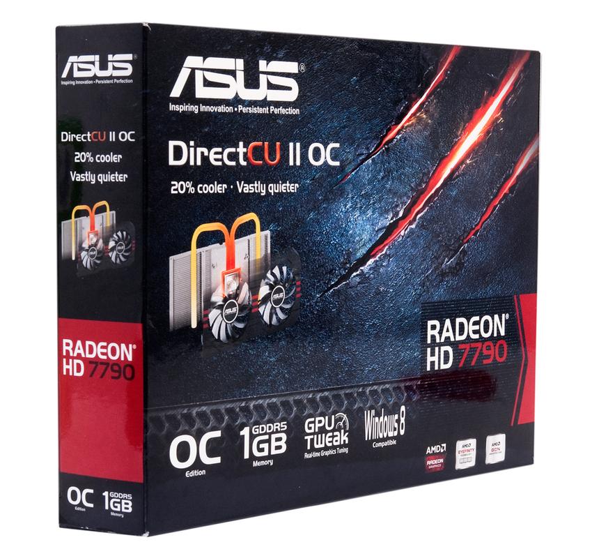 Коробка графического адаптера ASUS Radeon HD 7790 DirectCU II OC