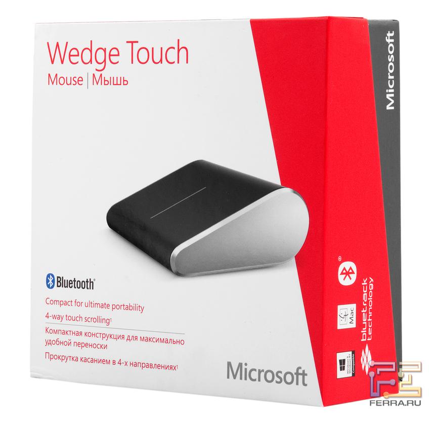 Коробка с Microsoft Wedge Touch Mouse