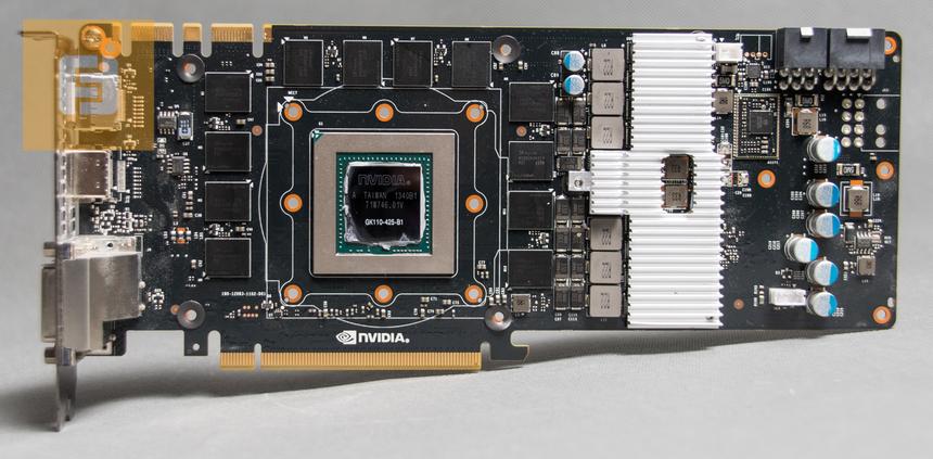 Видеокарта ZOTAC GeForce GTX 780 Ti AMP! Edition, общий вид печатной платы