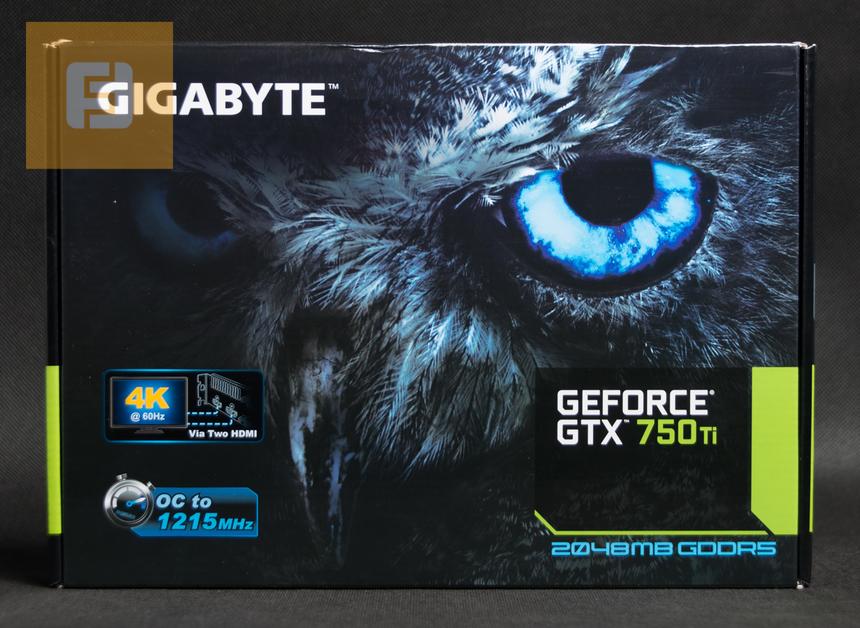 Упаковка Gigabyte GeForce GTX 750 Ti