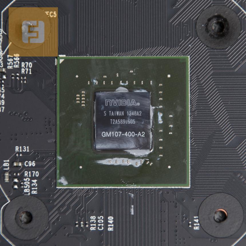 Графический чип видеокарты MSI GeForce GTX 750 Ti TWIN FROZR