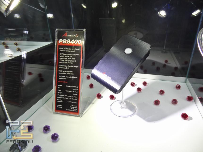 Power Bank на 8400 мАч в интересном металлическом корпусе