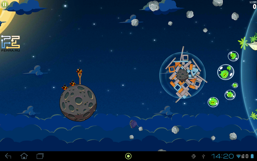 Angry Birds на Acer Iconia Tab A701
