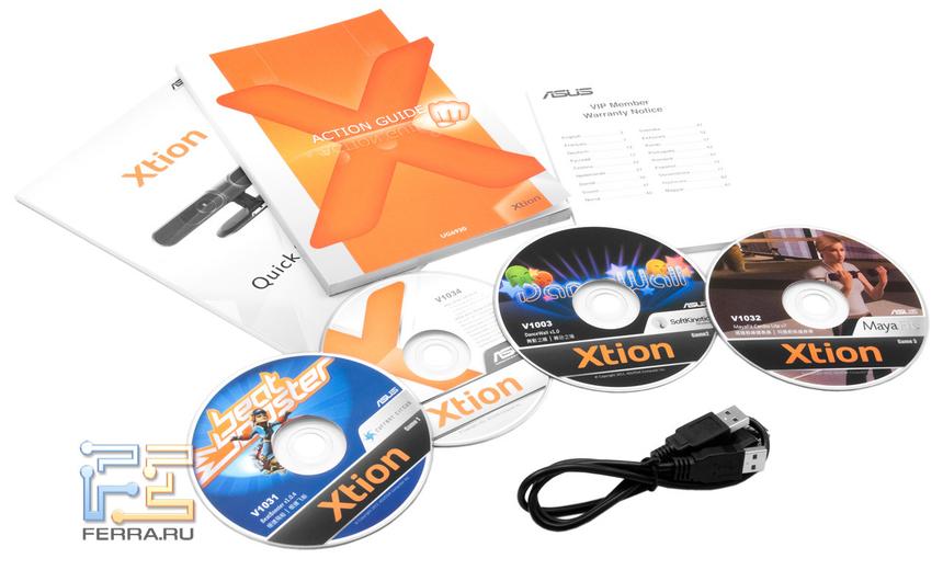Комплектация ASUS Xtion
