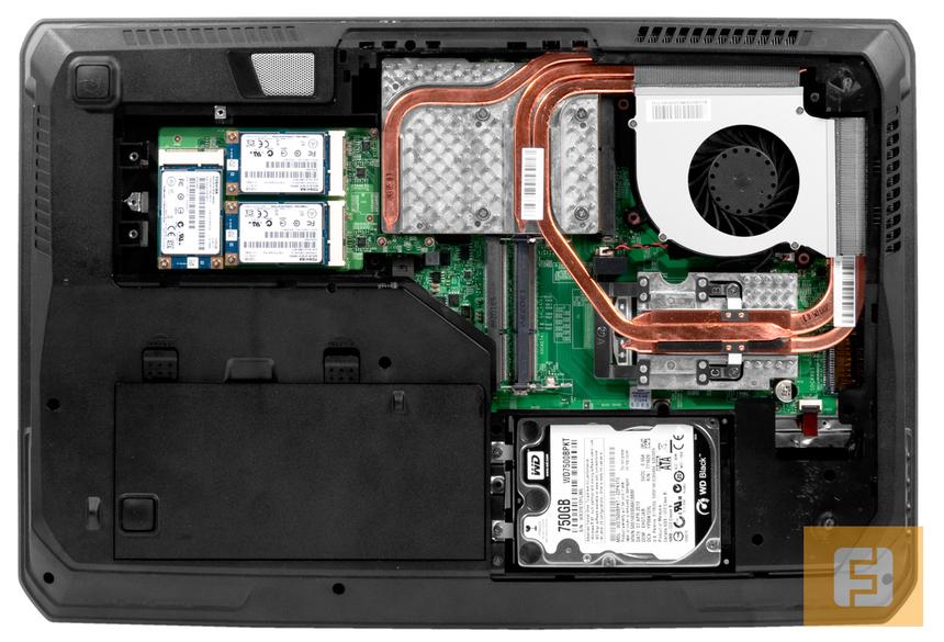 MSI GT70 2OD без нижней крышки