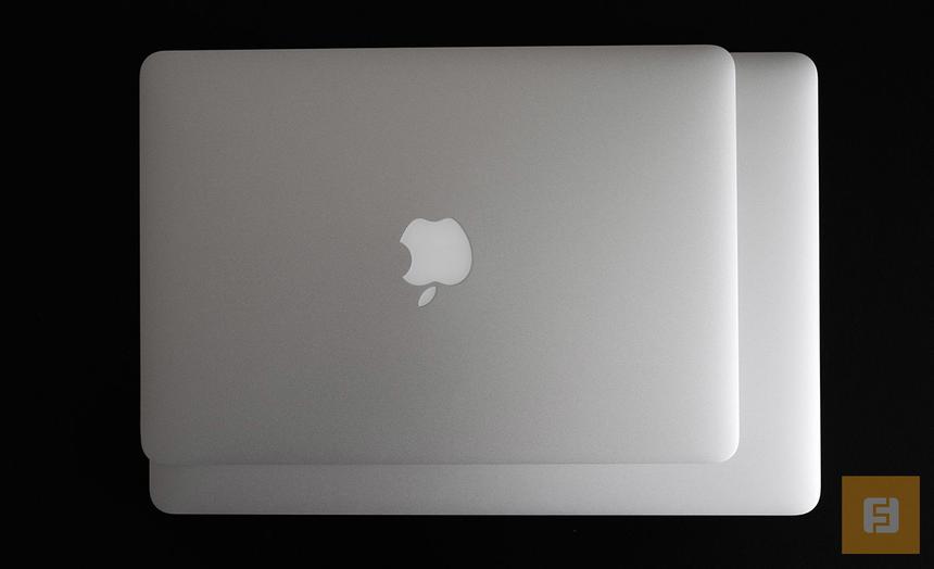 Разница в размерах корпуса у MacBook Pro Retina с диагональю 13 и 15 дюймов