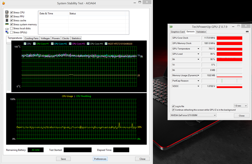 Температура процессора и видеокарты после трёх часов в Battlefield 4