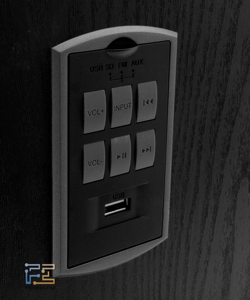 Панель управления с проигрывателем