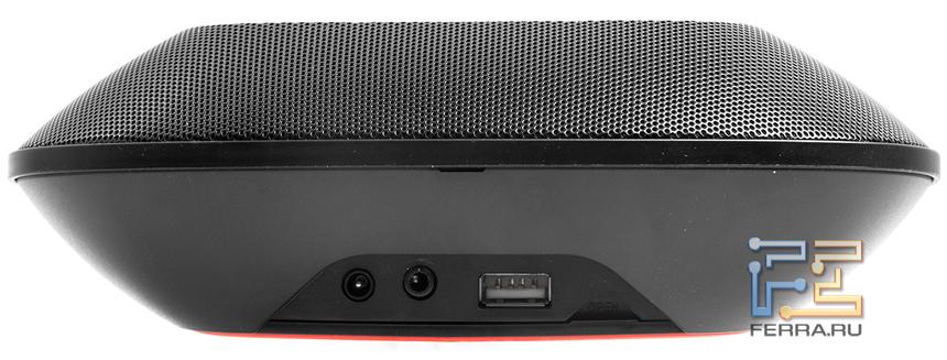 Динамики установлены спереди, а фазоинвертор незаметно выведен сзади