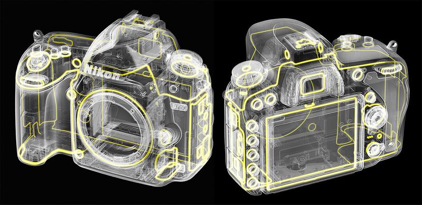Уплотнительные прокладки на корпусе Nikon D750