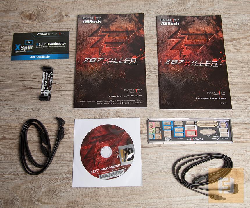Комплект поставки ASRock Fatal1ty Z87 Killer