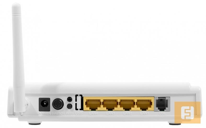 Телефонный разъём на Upvel UR-314AN, роутере со встроенным ADSL