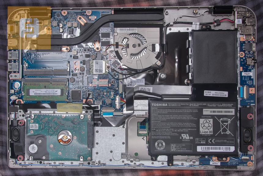 Апгрейд Toshiba Satellite U50-A-L4M возможен только после снятия крышки