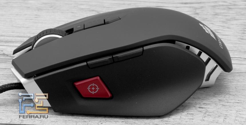 Мышь Corsair Vengeance M60. Вид слева