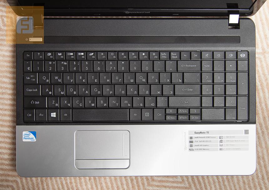 Рабочая поверхность Packard Bell EasyNote TE