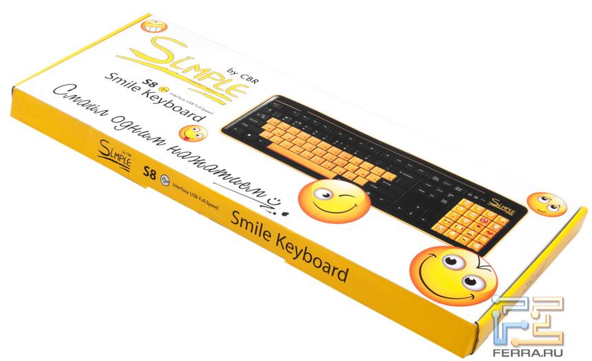Упаковка клавиатуры CBR Simple Smile S8