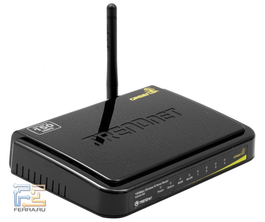 TRENDnet TEW-651BR, вид спереди