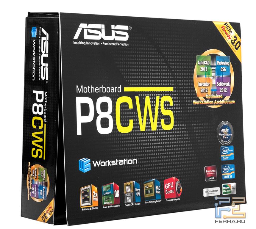 Упаковка материнской платы ASUS P8C WS