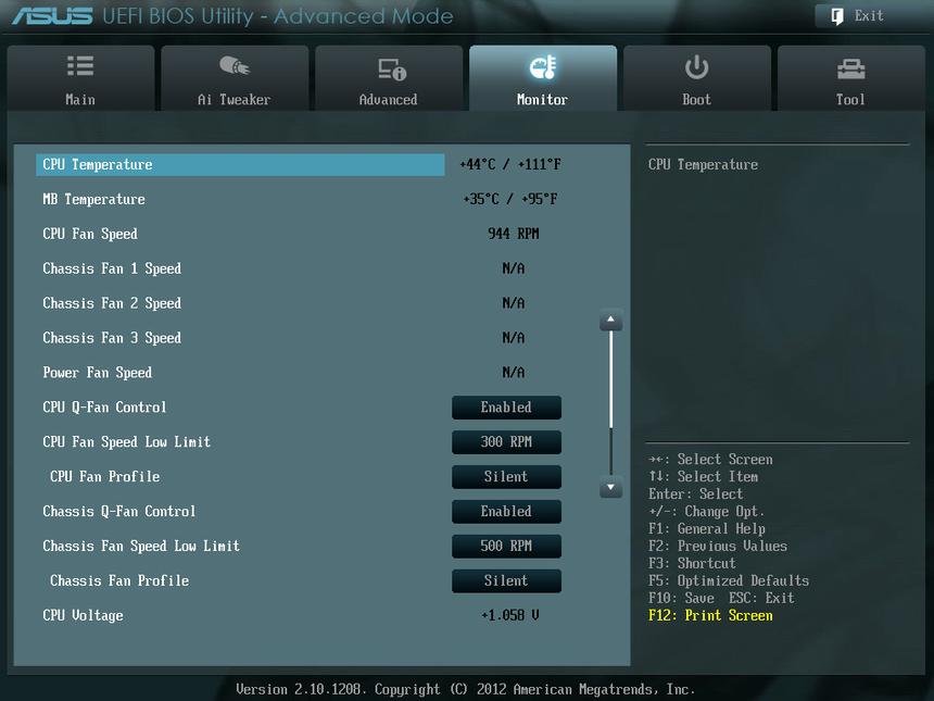 Вкладка Monitor