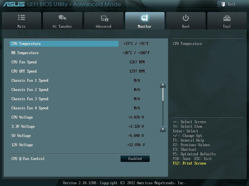 Вкладка Monitor