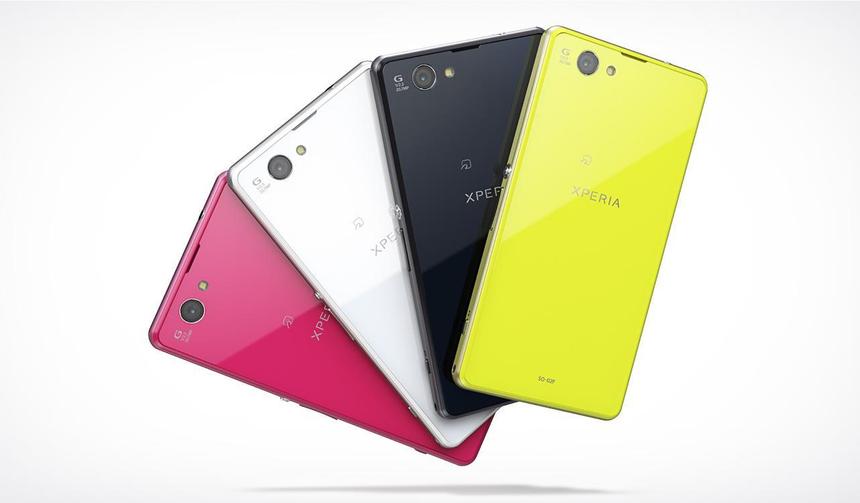 Sony Xperia Z1 compact в четырёх цветах