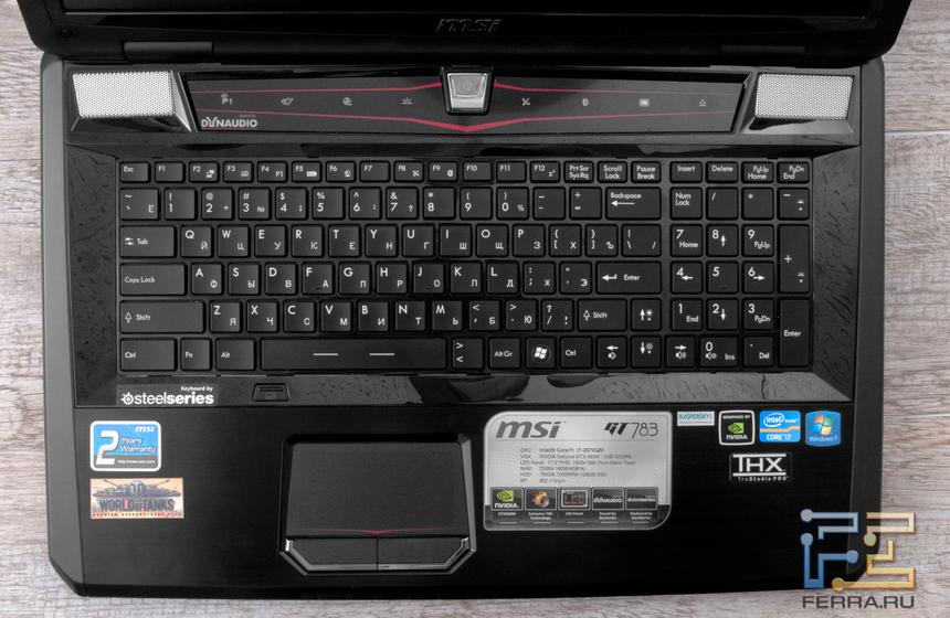 Клавиатура 17,3-дюймового ноутбука