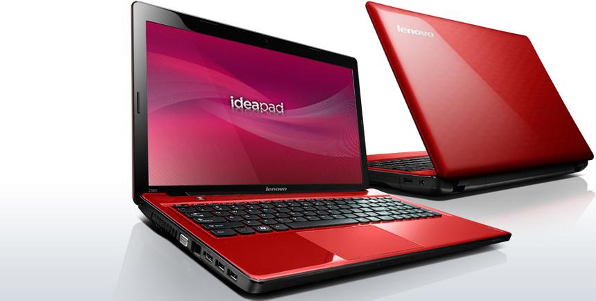 Модификация Lenovo IdeaPad Z580 с красным корпусом IZ580