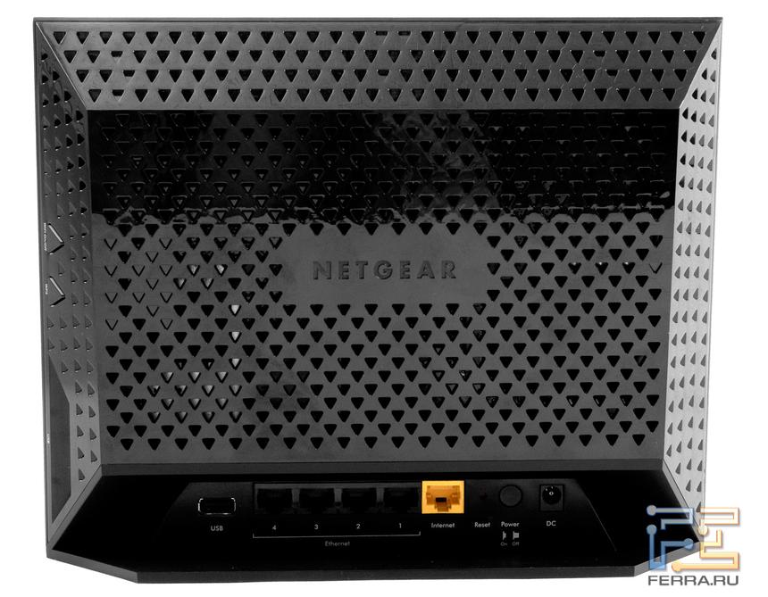 NETGEAR R6300, вид сзади