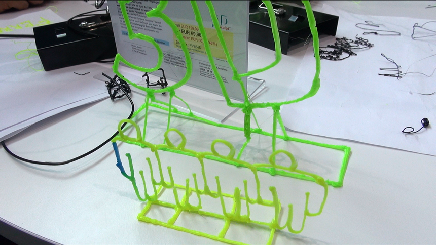 3D-ручка FreeSculpt на выставке CeBIT 2014