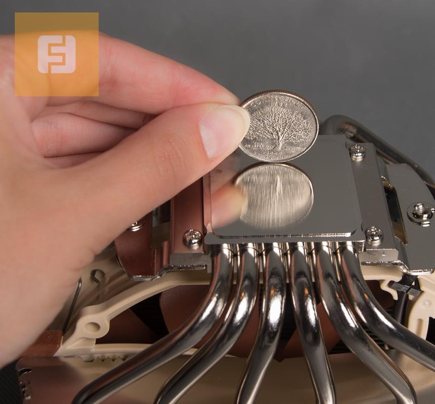 Noctua NH-D15, качество обработки поверхности основания