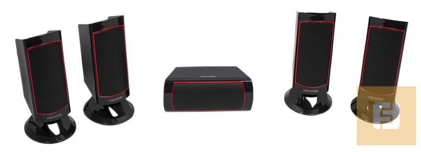 Полный комплект сателлитов акустической системы microlab X15