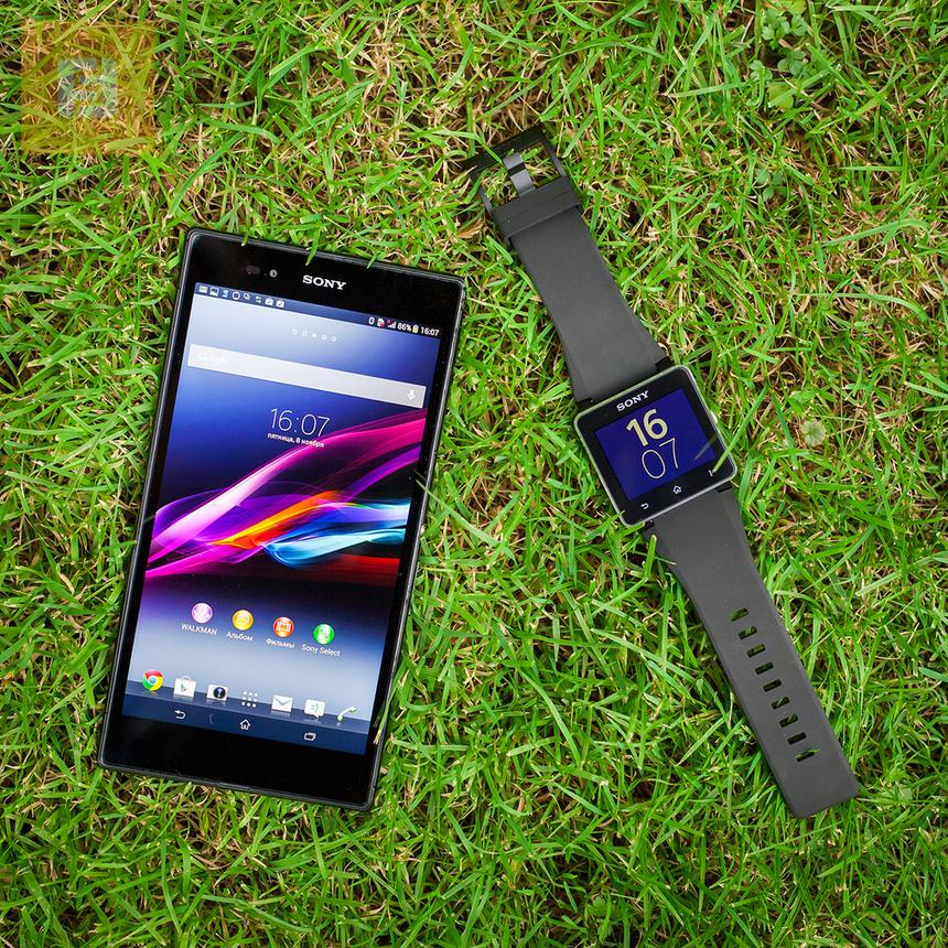 Sony SmartWatch 2 и Sony Xperia Z Ultra