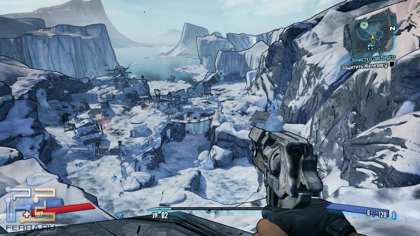 Пейзаж унылый, но жизнь внизу кипит