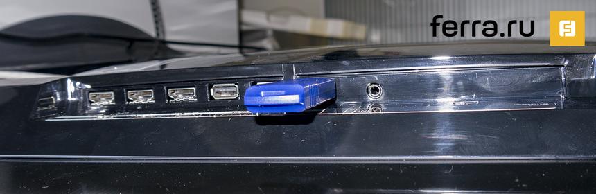 LG 55EC930V, вид сбоку