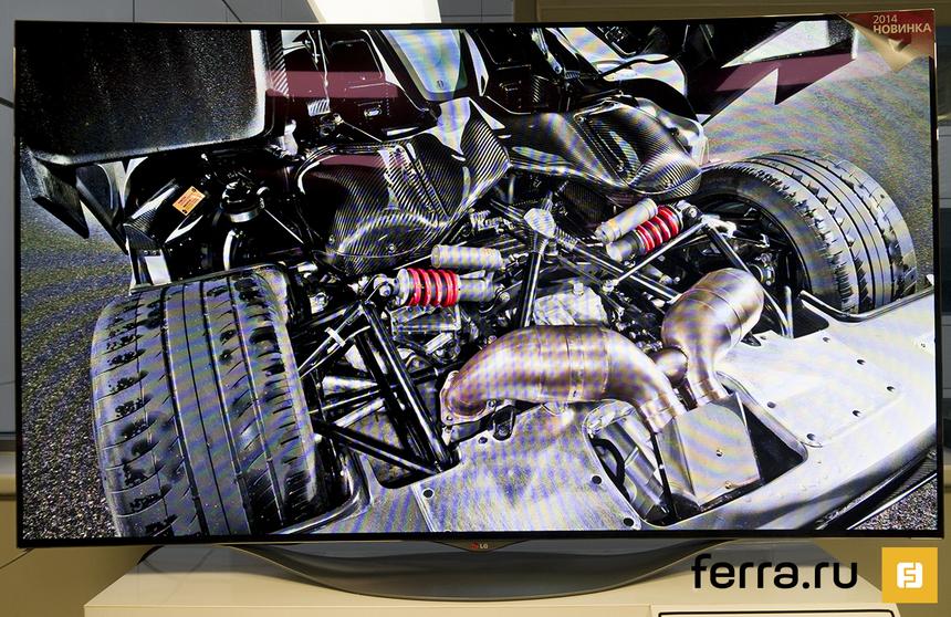 LG 55EC930V, передача черного