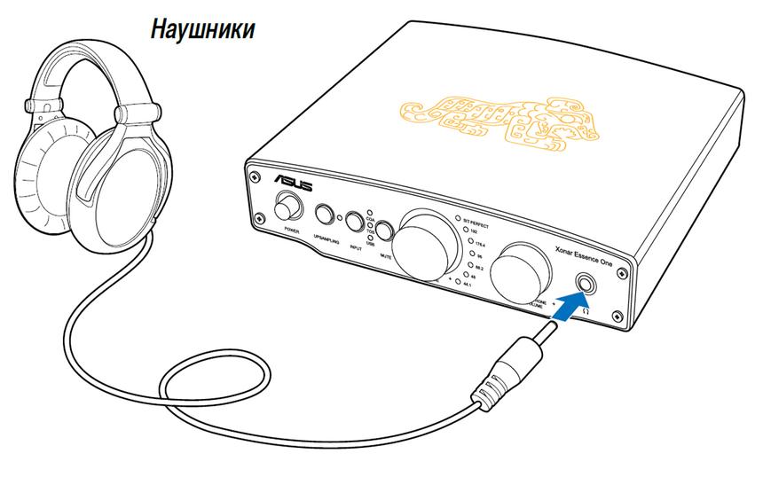 Подключение наушников